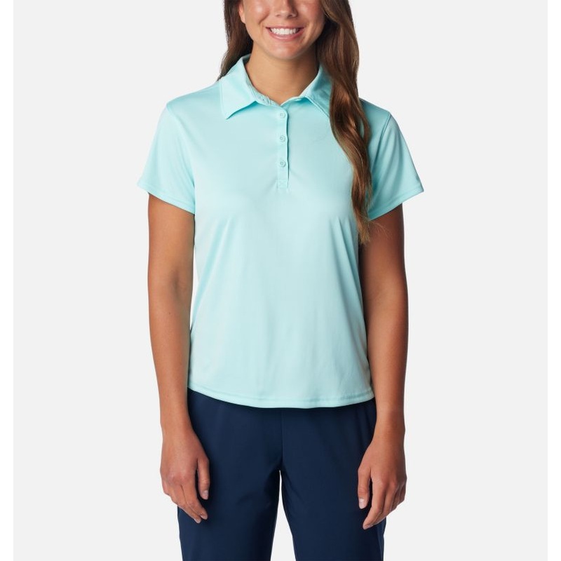 Women’s Tidal Tee Short Sleeve Polo – Gulf Stream