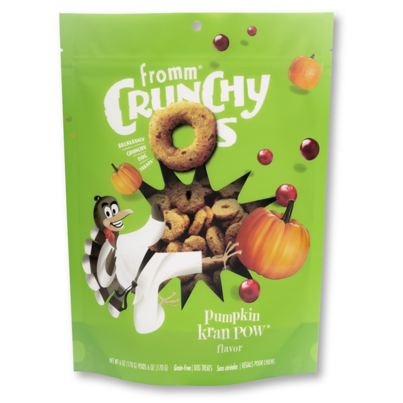Crunchy Os Pumpkin Kran POW Dog Treats – 6 oz.