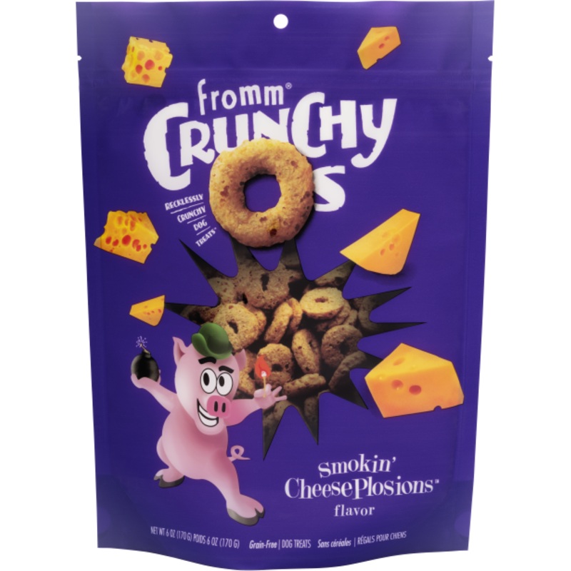Crunchy Os Smokin’ Cheeseplosions Flavor Dog Treats – 6 oz.