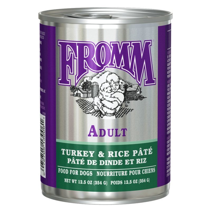 Family Classic Adult Turkey & Rice Pate Wet Dog Food – 12.5 oz. Can