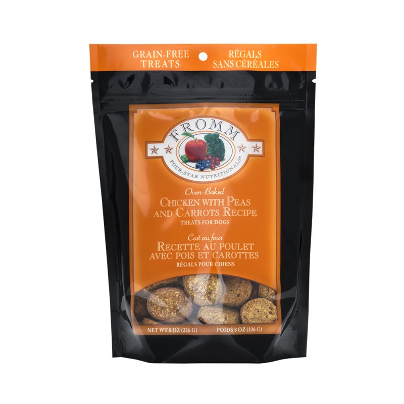 Four-Star Chicken with Peas and Carrots Recipe Dog Treats – 8 oz.