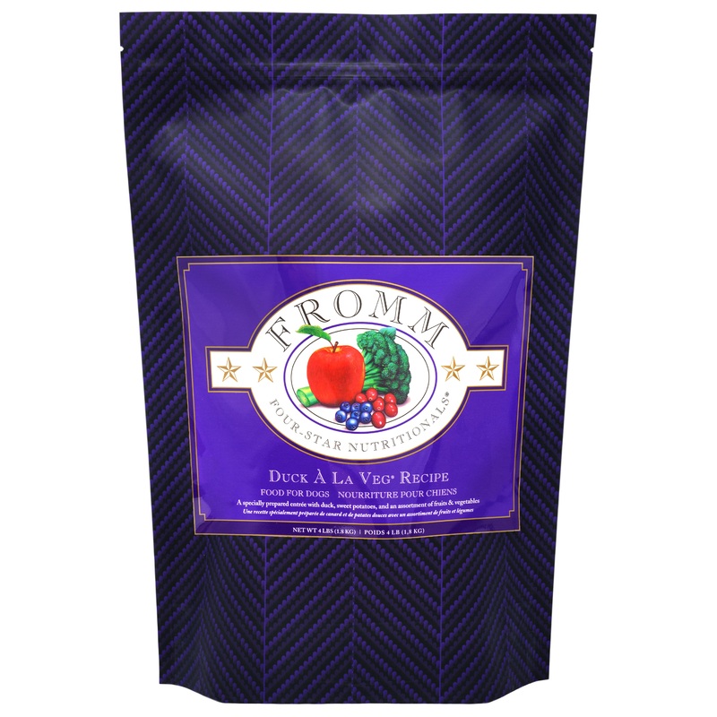 Four-Star Duck A La Veg Dry Dog Food – (4lb, 12lb & 26lb)
