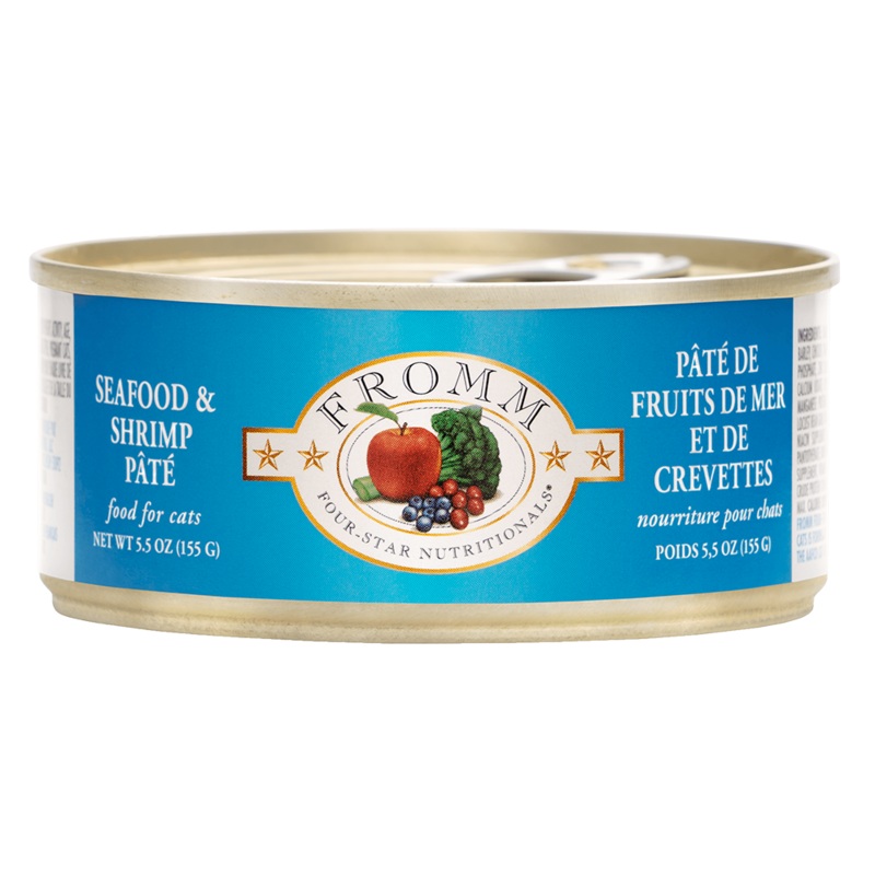 Four-Star Nutritionals Seafood & Shrimp Pate Wet Cat Food – 5.5oz Can