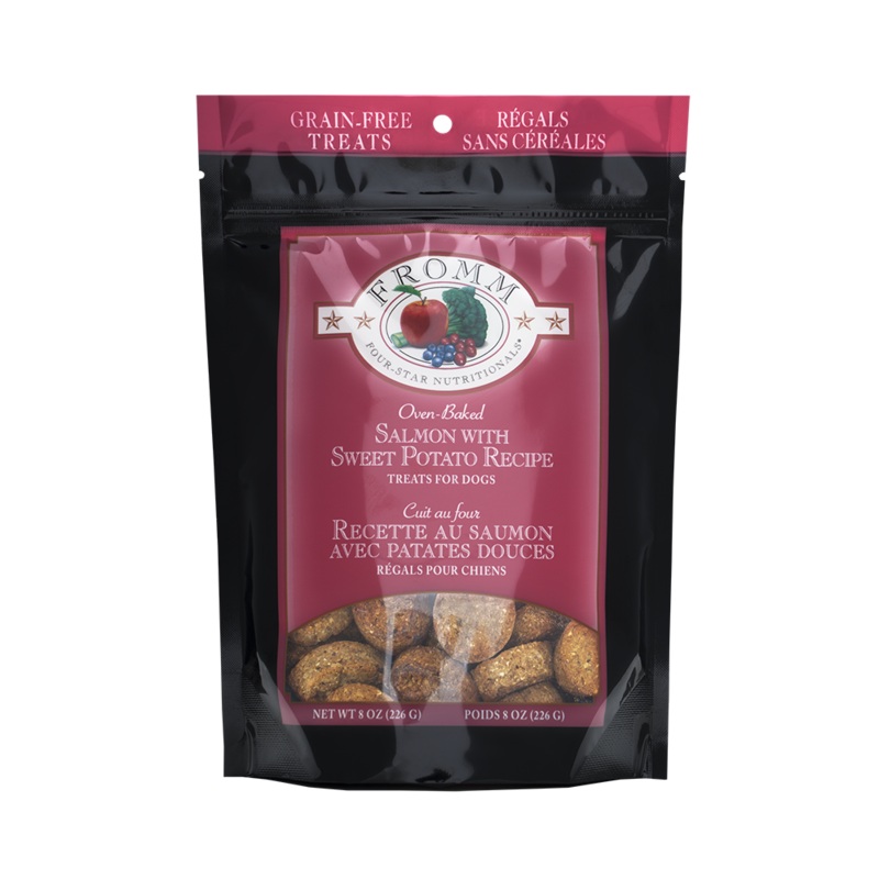 Four-Star Salmon with Sweet Potato Recipe Dog Treats – 8 oz.