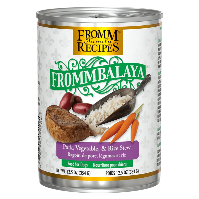 Frommbalaya Pork, Vegetable, & Rice Stew Wet Dog Food – 12.5 oz. Can