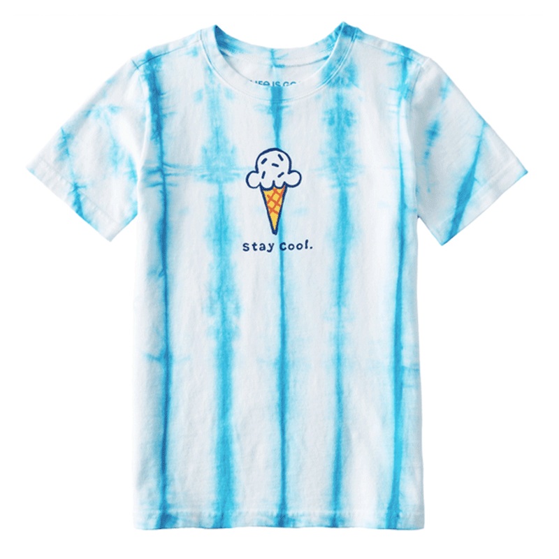 Kids Tie Dye Stay Cool Cone Crusher Tee