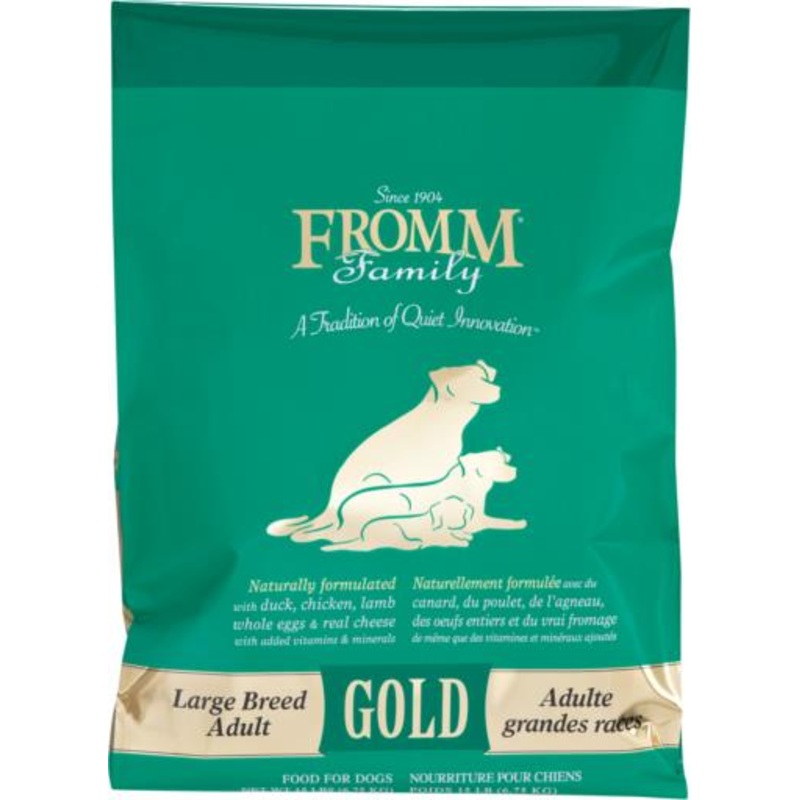 Large Breed Adult Gold Dry Dog Food – (15lb & 30lb)