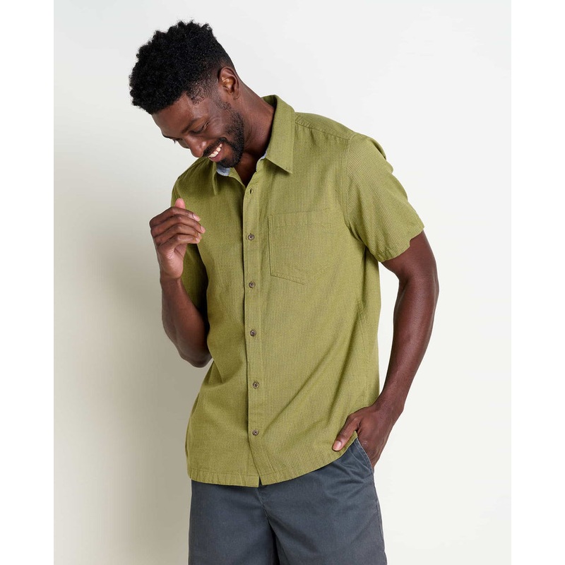 Men’s Harris Short-Sleeve Shirt – Green Olive