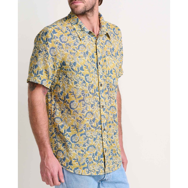 Men’s Salton Short-Sleeve Shirt – Mantis Kalamkari Print