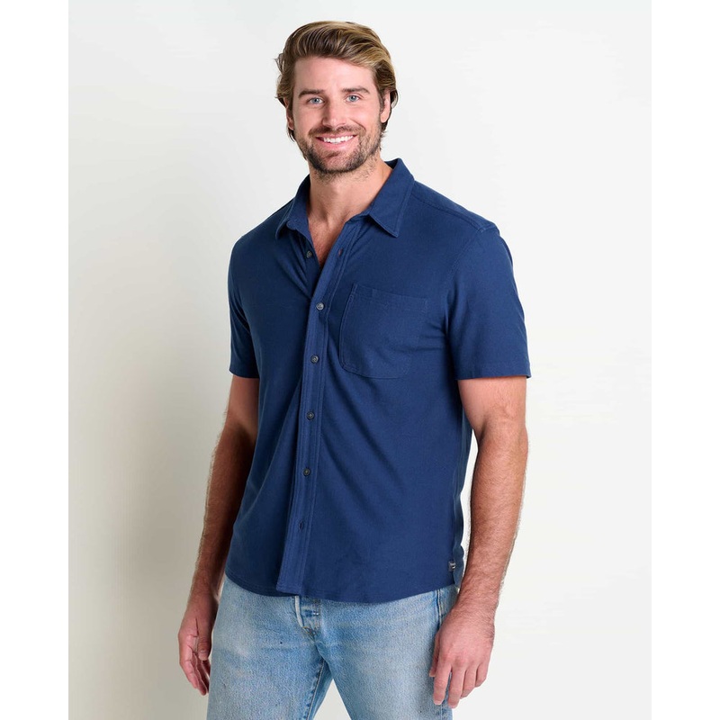 Men’s Yerba Short-Sleeve Shirt – True Navy