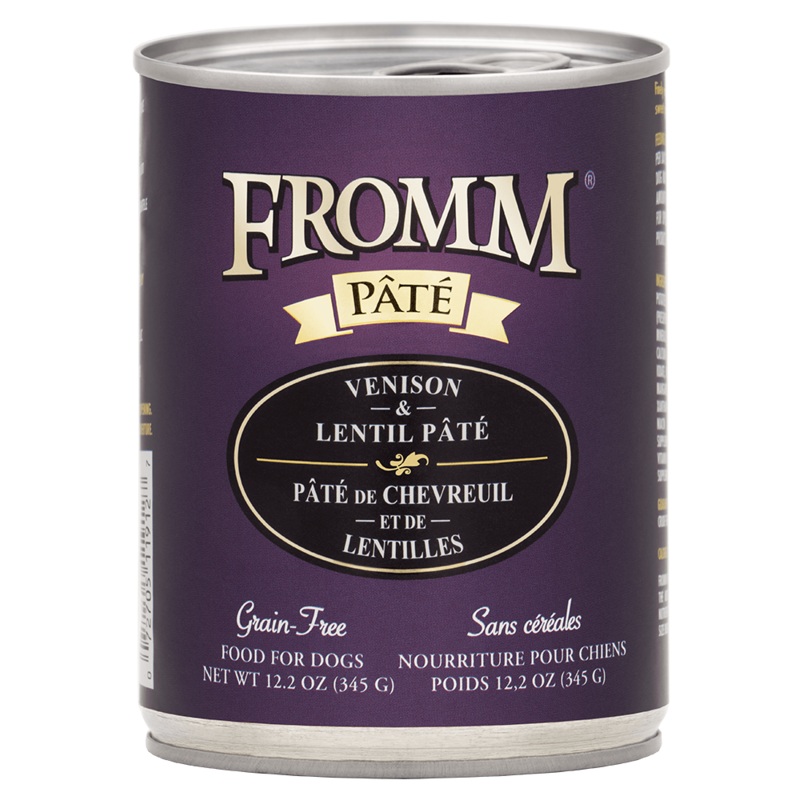 Venison & Lentil Pate Wet Dog Food – 12.2 oz. Can