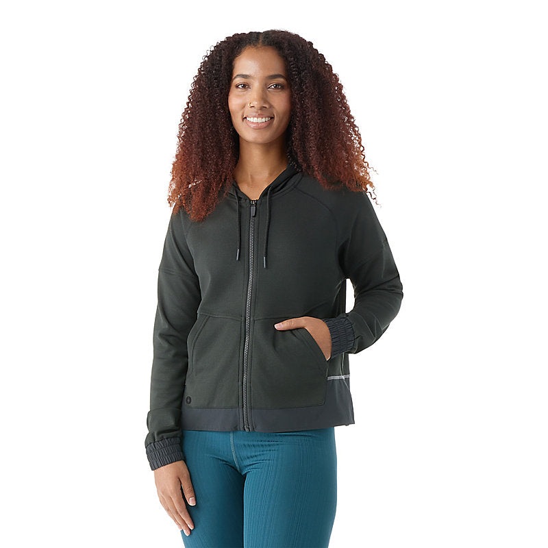 Women’s Active Uptempo Full Zip Hoodie – Black