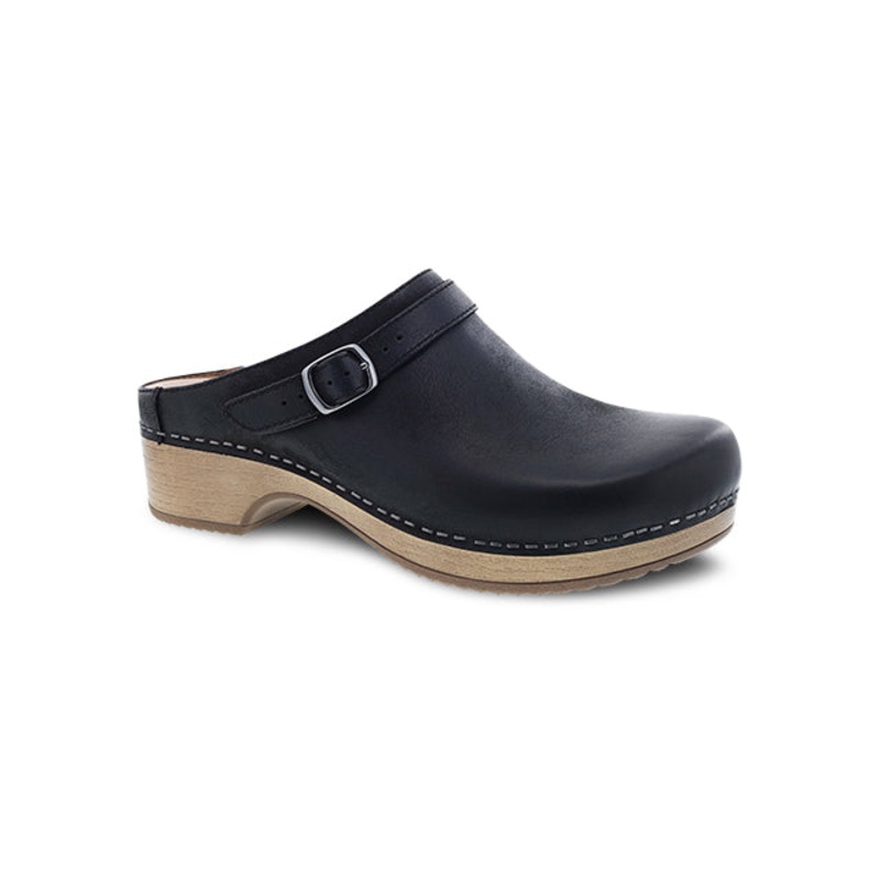 Women’s Berry Black Burnished Nubuck Clog