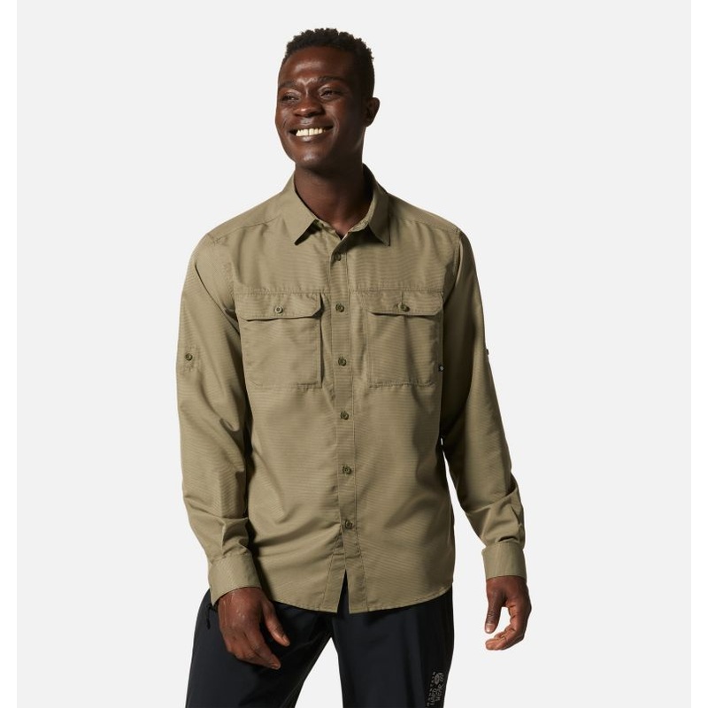 Men’s Canyon Long Sleeve Shirt – Stone Green