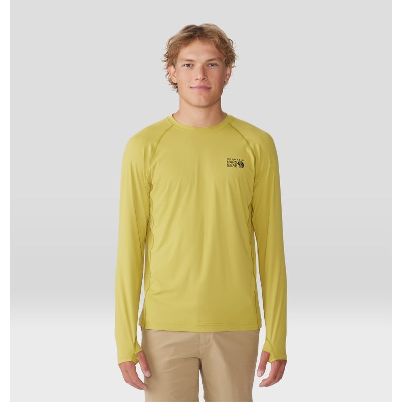 Men’s Crater Lake Long Sleeve Crew – Bright Olive