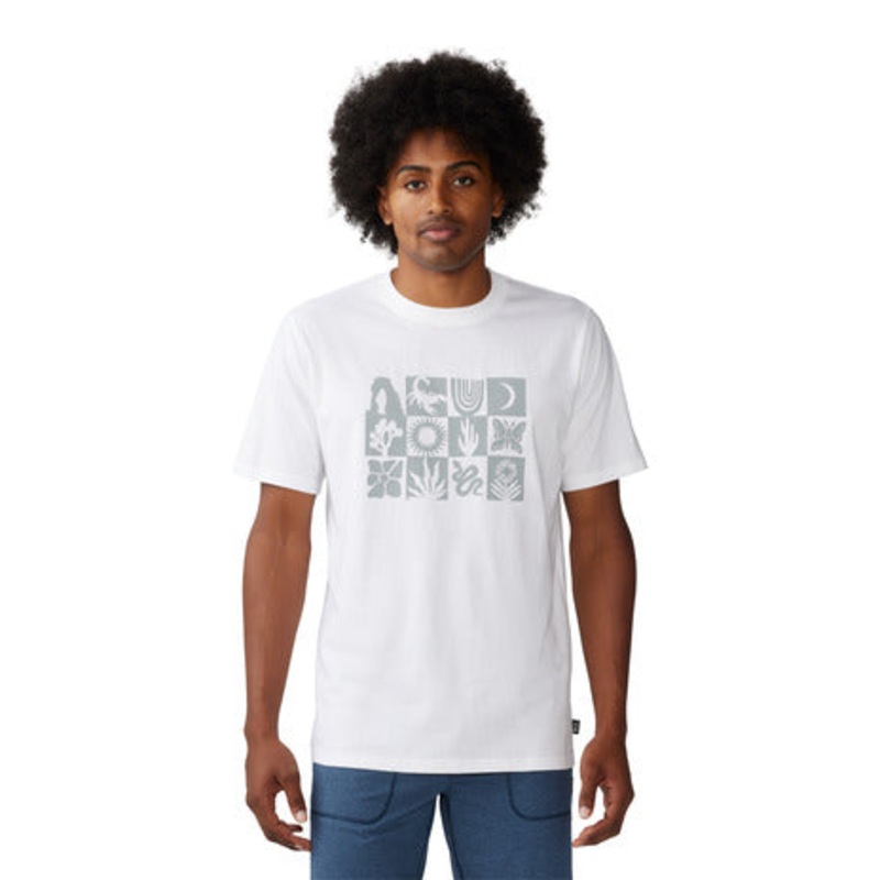 Men’s Desert Check Short Sleeve – White