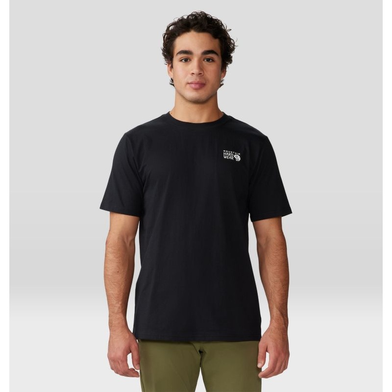 Men’s MHW Back Logo Short Sleeve – Black