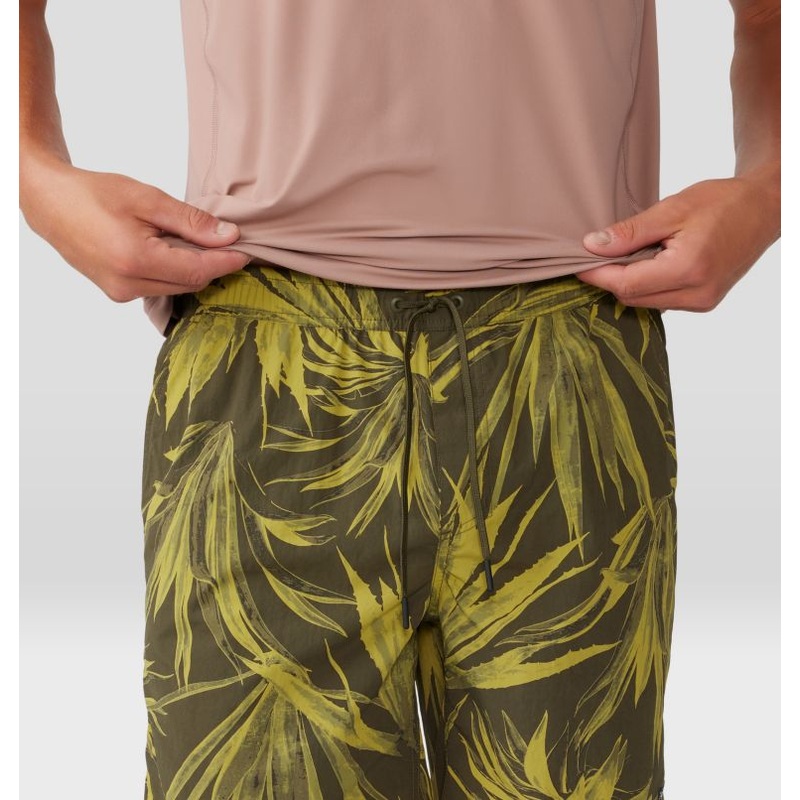 Men’s Stryder Swim Short – Dark Pine Yucca Print