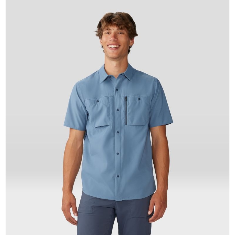 Men’s Trail Sender Short Sleeve – Light Zinc