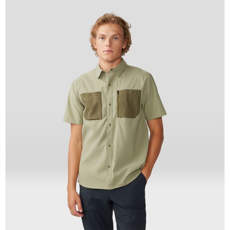 Men’s Trail Sender Short Sleeve – Mantis Green/Combat Green
