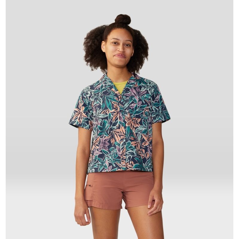 Women’s Trail Sender Shrot Sleeve – Dark Zinc Floral Print
