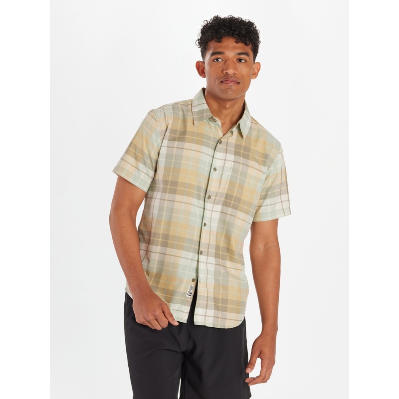 Men’s Aerobora Novelty Short-Sleeve Shirt – Vetiver Wayland Plaid