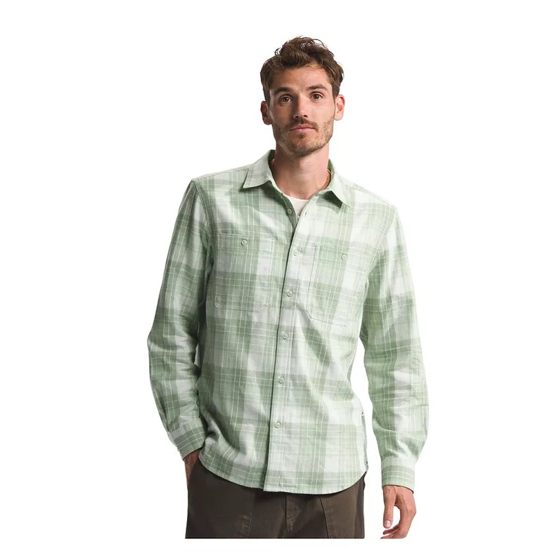 Men’s Arroyo Lightweight Flannel – Misty Sage Half Dome Harp Medium Plaid