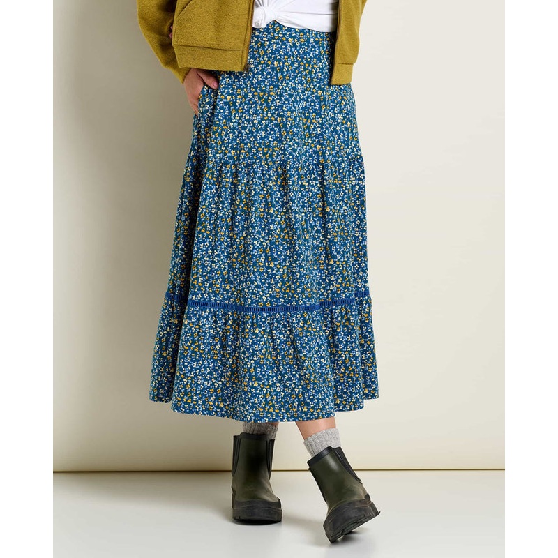Women’s Marigold Tiered Midi Skirt