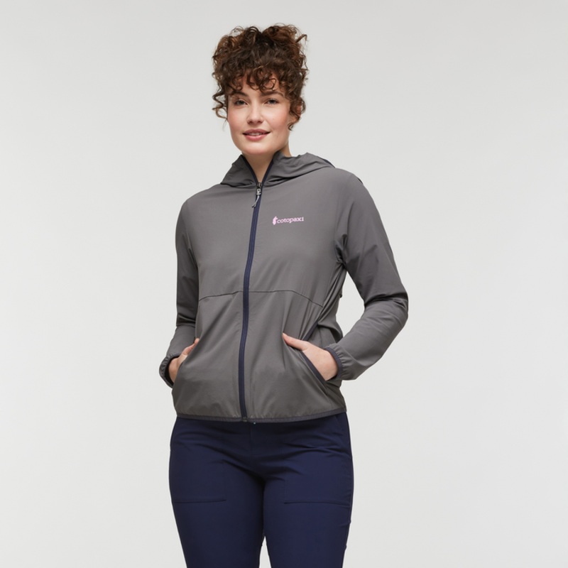 Women’s Vuelta Performance Windbreaker Jacket – Cinder