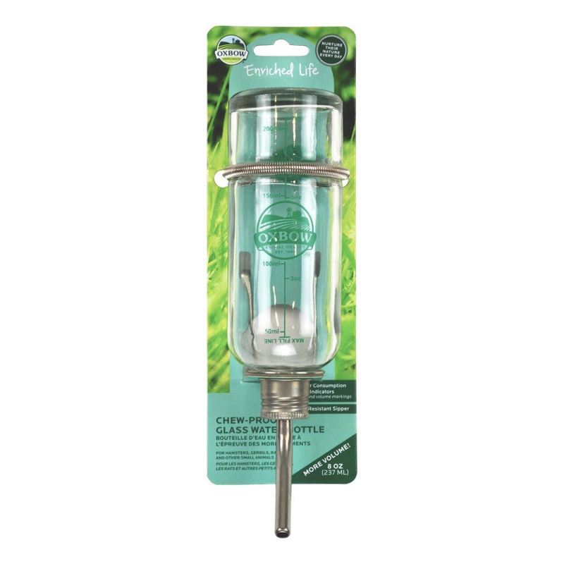 Enriched Life Chew Proof Glass Water Bottle