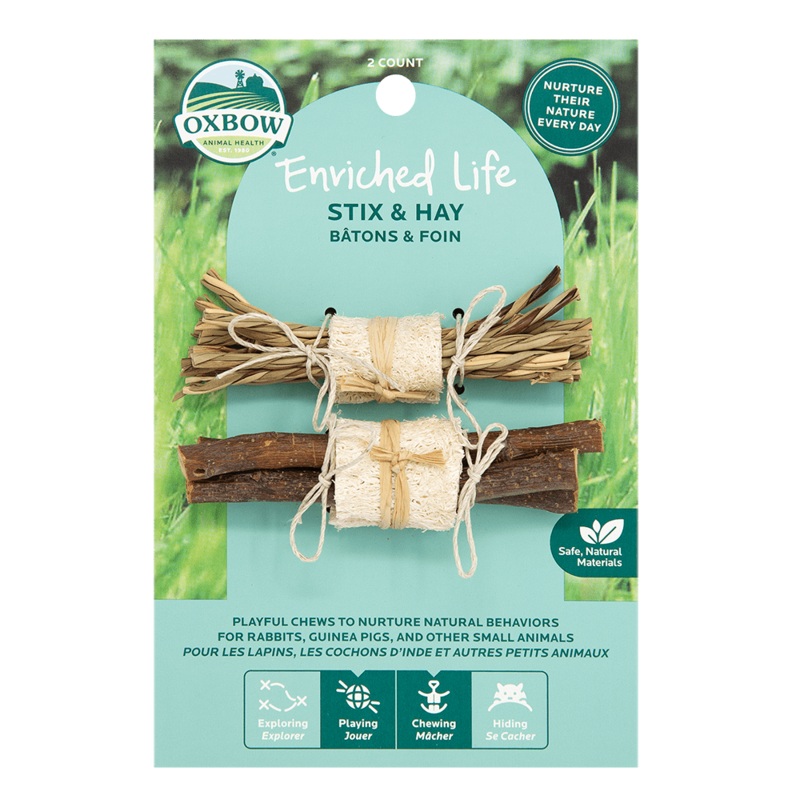 Enriched Life Stix & Hay Toy|2 CT
