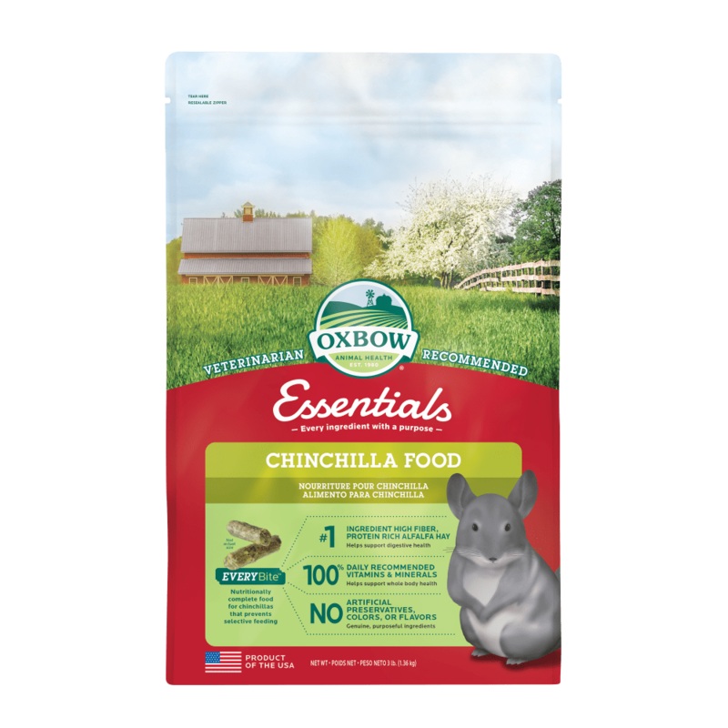 Essentials Chinchilla Food – (3lb / 10lb)