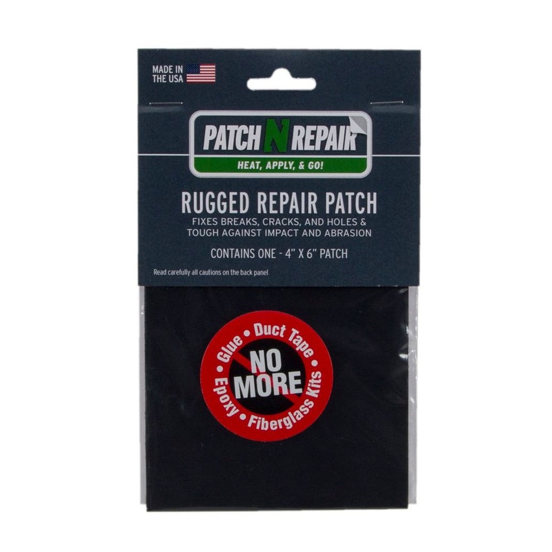Patchnrepair Rugged Repair Patch Black 4x6in