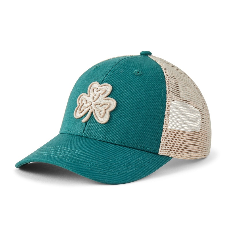 Adult Celtic Clover Trucker – Spruce Green