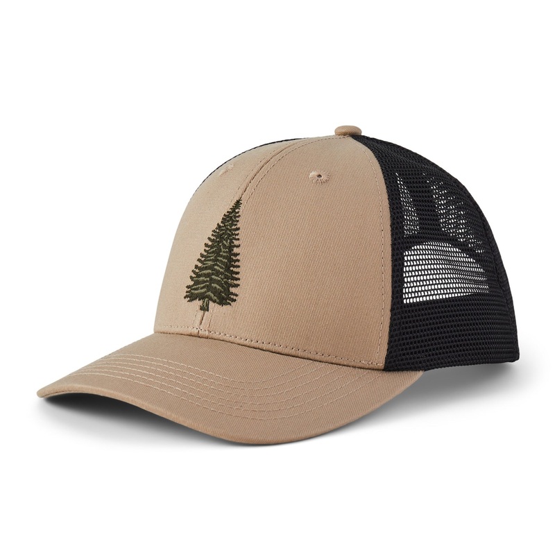 Adult Evergreen Tree Trucker – Tan