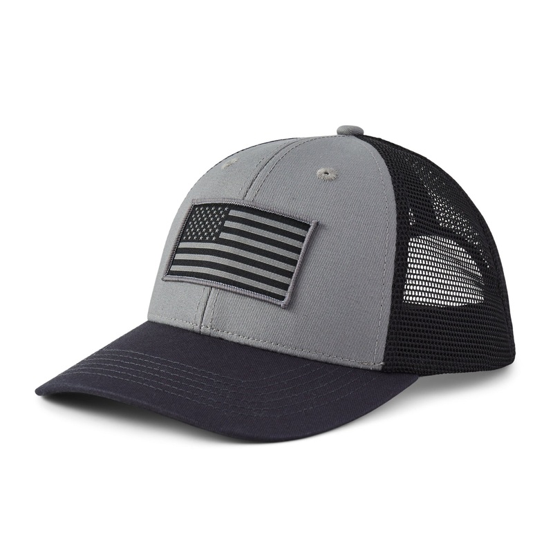 Adult Flag Trucker – Slate Gray