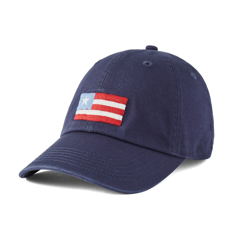 Adult Three Stripe Flag Chill Cap – Darkest Blue