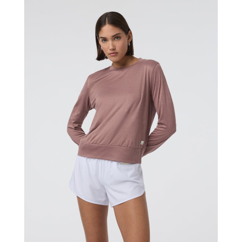 Daydream Crew Long-Sleeve – Sedona Brown Heather