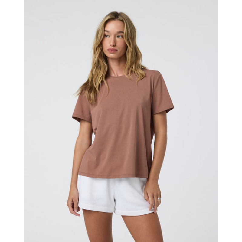 Feather Tee – Sedona Brown|Sedona Brown|XS|SM|MD|LG|XL