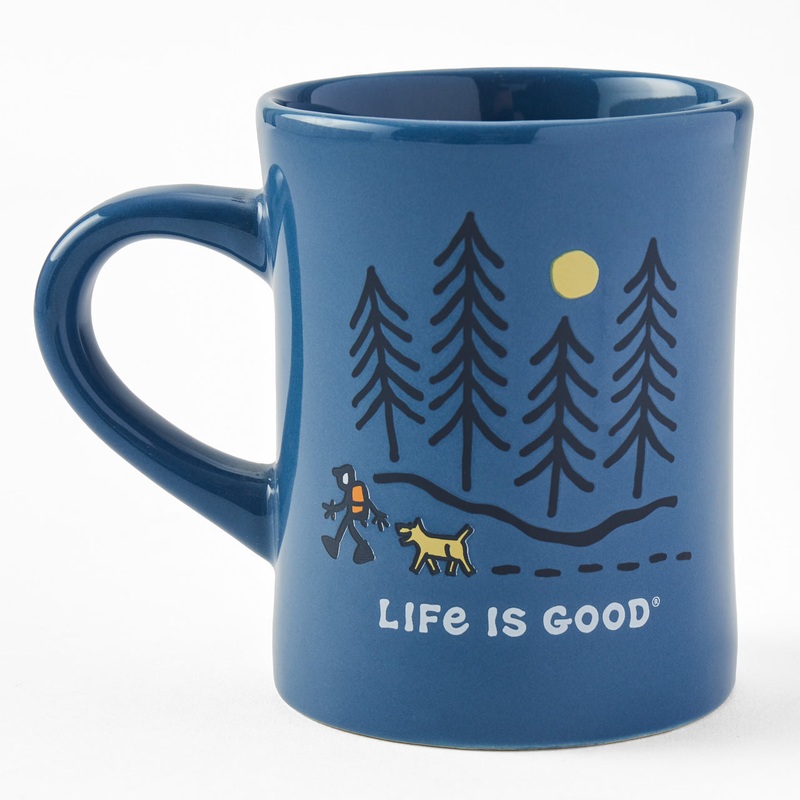 Hiking Through The Woods Diner Mug – Smoky Blue