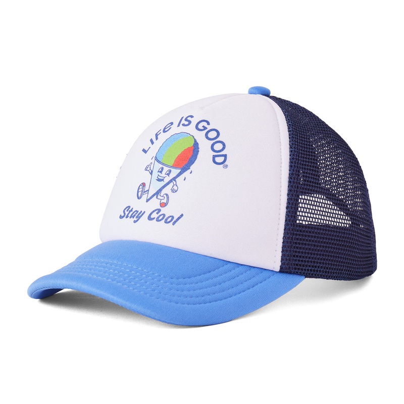 Kids Snow Cone Stay Cool Trucker Hat – Cloud White
