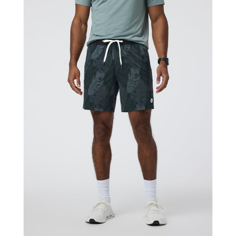 Kore Short Lined – 7in – Black Leaves