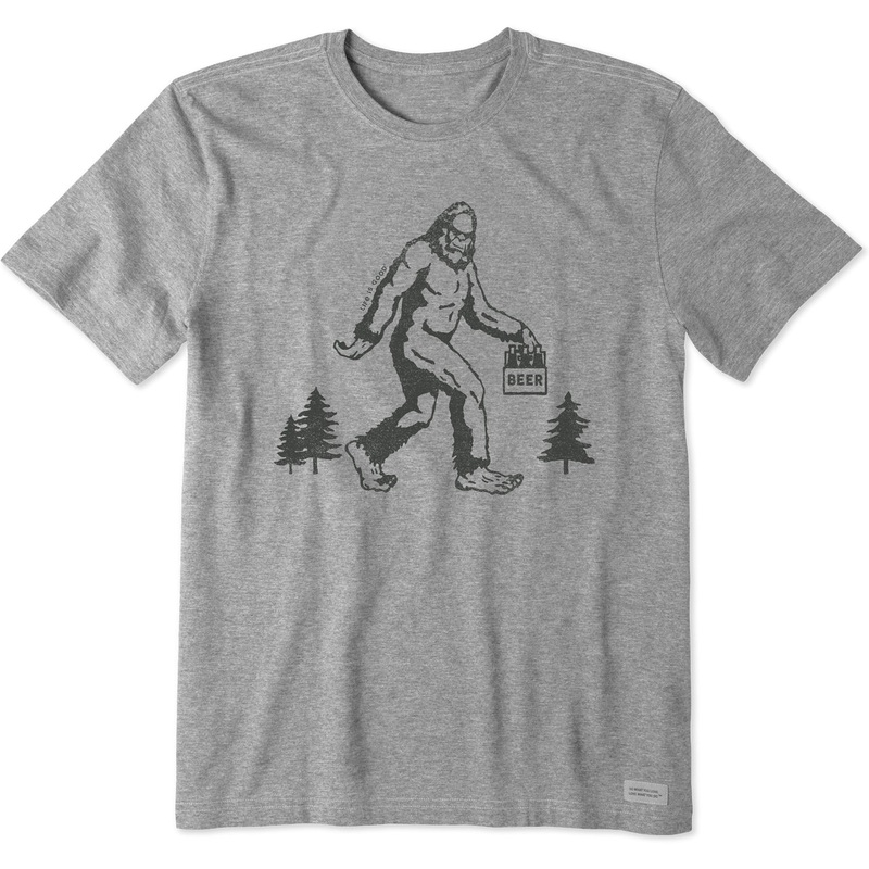 Men’s Big Foot Hike Short Sleeve Crusher-LITE Tee – Heather Gray