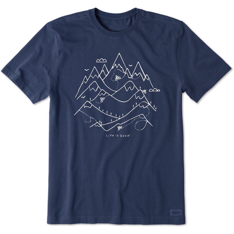 Men’s Mountain Bikers Short Sleeve Crusher Tee – Darkest Blue
