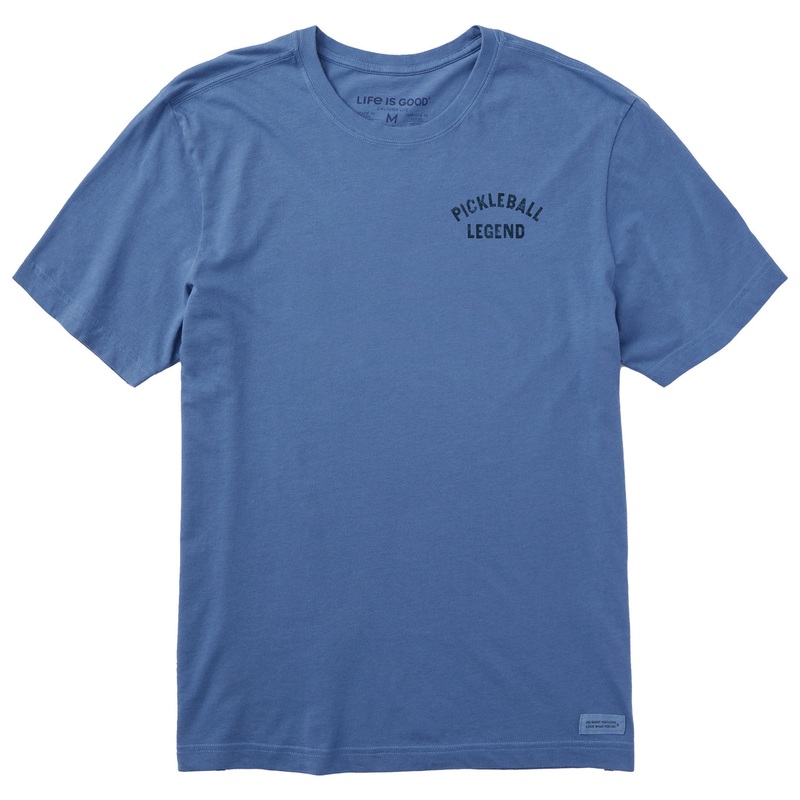 Men’s Pickleball Legend Short Sleeve Crusher-LITE Tee – Vintage Blue