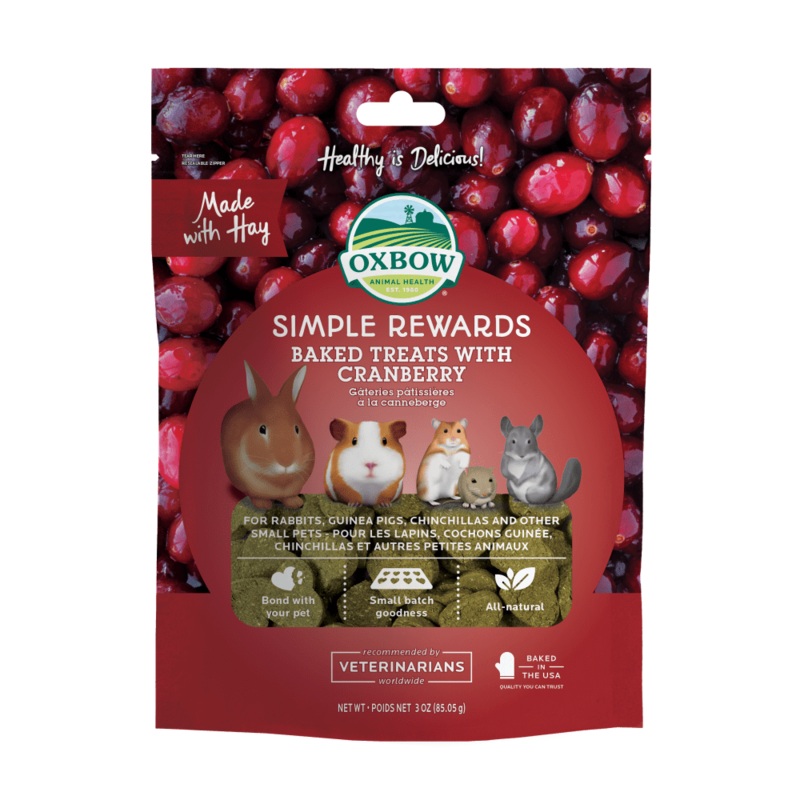 Simple Rewards Baked Treats with Cranberry – 3oz.