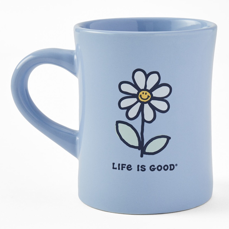 Smile Daisy Diner Mug – Glacier Blue