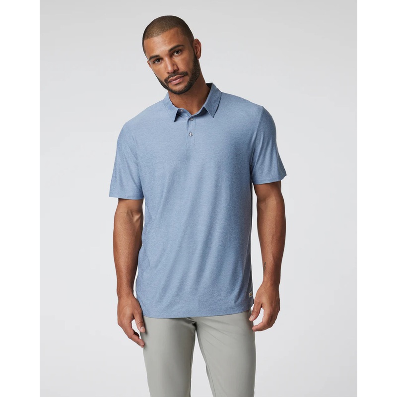 Strato Tech Polo – Chambray Heather