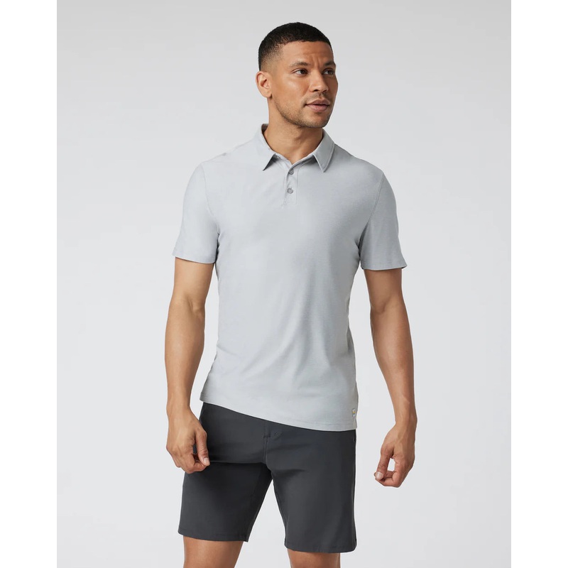 Strato Tech Polo – Platinum Heather