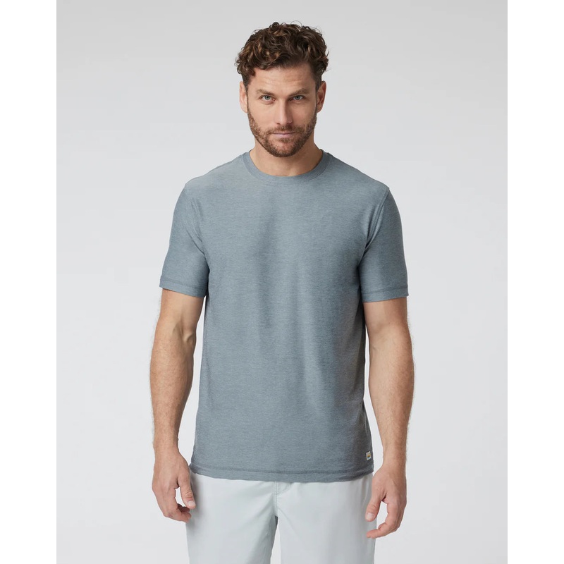 Strato Tech Tee – Dusty Blue Heather